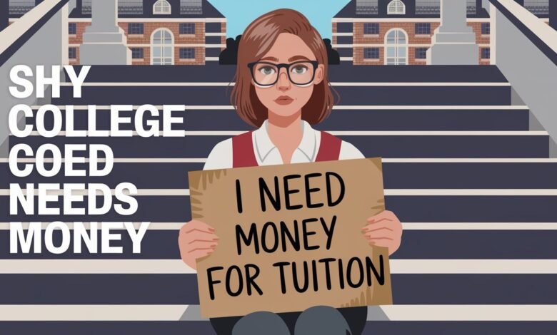 Shy College Coed Needs Money